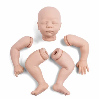 Bebe Genfødt Kit Reborn Baby Vinyl Dukke Kit 19.5 Cm Dominic Sovende DIY Blank Reborn Dukke Kit