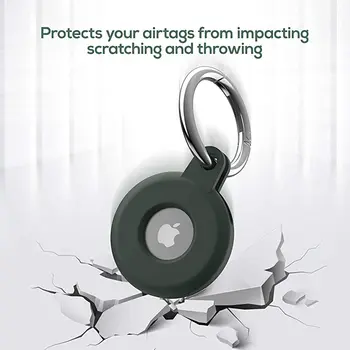 Beskyttende Cover Til Aircovered AirTag Tilfælde Protector Silikone Bumper Case Kompatibel med Apple AirTags Tracker Spænde