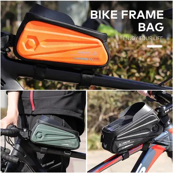 Bike cykel Taske Vandtæt Cykel Telefonen Mount Bag Forreste Ramme Øverste Rør styrtaske til Android/iPhone Mobiltelefoner Under 7