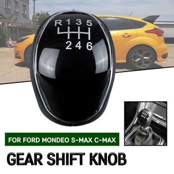 Bil 6-trins Gear Shift Knappen Manuel Gear Håndtaget Shifter Gaitor For Ford Focus 2/3 Mondeo 4 C-MAX Galaxy Kuga sp
