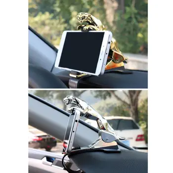 Bil Dashboard Mount Klip telefonholder Leopard Form Justerbar GPS Stå Beslag NY
