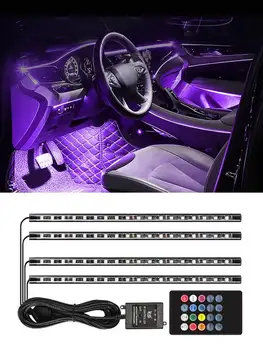 Bil Dekoration på Lys Indretning Atmosfære, Lys, Dekorative RGB LED Strip Light Med USB Trådløs Fjernbetjening Flere Tilstande