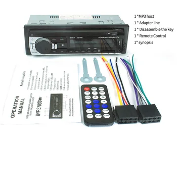 Bil Elektronik DVD-CD-Support MP3 WMA WAV Bil Radio Autoradio Aux Input-Modtager Bluetooth Stereo Audio Afspiller Multimedie