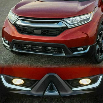 Bil Foran Tåge Lys Lampe Nederste Dæksel Øjenlåg Trim Chrome for Honda CR-V CRV 2017 2018 2019