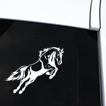- Bil Klistermærker Mægtige Jumping Hest Kofanger Karrosseri Decal Vinyl Reflekterende Bil Kreative Styling Mærkat Sjove Tegn