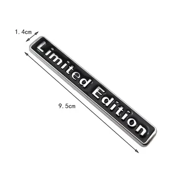 Bil Mærkat Metal 3D-Limited Edition Logo Emblem Premium Auto Badge Side Fender Bageste Bagagerummet Decal