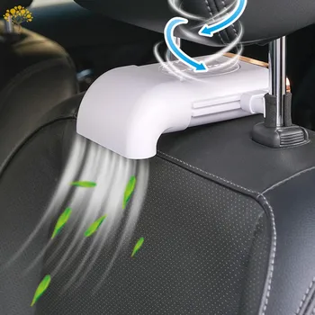Bil over Havet Mini Fan USB-Opladning, Loftvifte Bil Køligere Lydløs 3 Hastighed Justerbar Universal Car Rear Seat Auto Cooling Køler