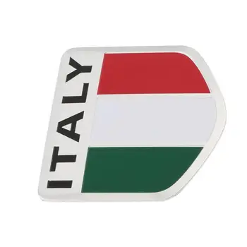 Bilen Udvendigt Tilbehør Bil Klistermærker Italien Flag, Emblem Metal Legering Badge Auto Produkter Наклейки В Авто På Lager