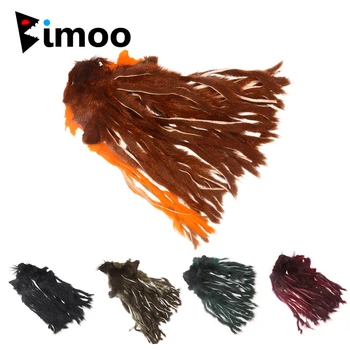 Bimoo 2mm-3mm Pre-cut Blødt Fyrretræ Egern Pels fluebinding Materiale Smalle Zonker Strips Fantastisk til Streamers Igle mønstre 5 Farver