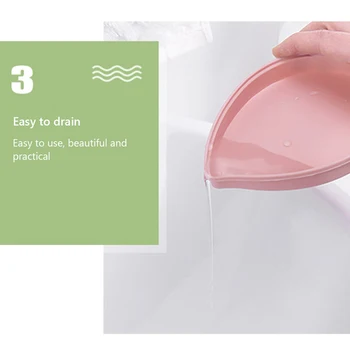 Bladform Plast sæbeskål, Non-slip Sæbe Holder Toilet Badeværelse Sæbe Bakke Opbevaring Hylde Afløb Rack Brusebad Nye Gadgets