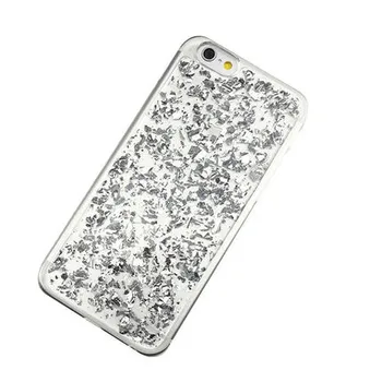 Bling Glitter Gold Foil Klart Tilfælde Silikone Cover Til iPhone 11 12 POR X XR XS MAX 7 8 PLUS SE 2020 5s 6S Tilfælde Skinnende TPU Coque