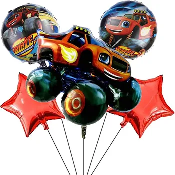 Blis og Monster Maskiner Part Forsyninger engangsservice Sæt Kids Fødselsdag racerbil Tema Part Dekorationer