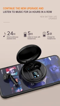 Bluetooth-5.0 Kompakte, Bærbare opladning Boks Trådløst headset Stereo Motion cvc8.0 støjreduktion Motion Vandtæt headset