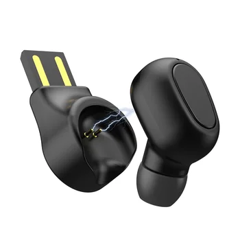 Bluetooth-5.0 Øretelefon Mini i Øret Øretelefoner Sport Bluetooth Headset Trådløse Hovedtelefon med Mikrofon til iPhone til Samsung Xiaomi