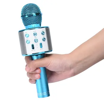 Bluetooth Trådløs Håndholdt Mikrofon Bærbare Karaoke USB-Mikrofon Professionel mikrofon oprettet Højttaler Hjem KTV Radio Studio WS858