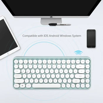 Bluetooth-kompatibel iPad Tastatur Trådløse Gaming-Tastatur Til Bærbar PC Gamer Macbook, iPhone Lydløs Tastatur Tablet Tastatur