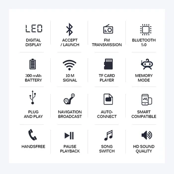 Bluetooth5.0 Modtageren HIFI Stereo Bluetooth-Sender Trådløs Lyd Adapter til PC-TV Car AUX Musik Modtager Afsender