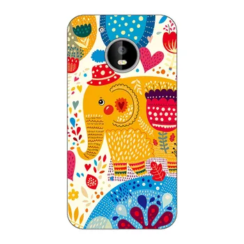 Bløde Telefon-etui til Motorola Moto G5 XT1685 XT1672 Tilfælde Panda Funda Farverige Blomst Silikone TPU Back Cover Shell