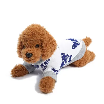 Bomuld Dog T-shirt, Hættetrøjer Pet Tøj til Hunden Pels Katten Puddel Bichon Pommerske Schnauzer Dog Outfit Tøjet Kostume Dropship
