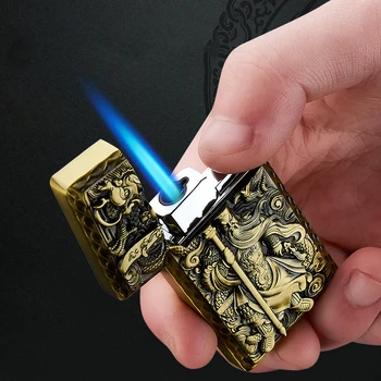 Brænder Gas Usædvanlige Lettere Turbo Butan Røg Cigaret Lightere Cigar Vindtæt Udendørs Lighter Gadgets For Mænd