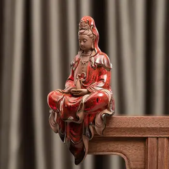 Buddha Tilbagestrømning Røgelse Brænder Med Led-Lys 20 Stk Kegler Røg Vandfald Røgelsespinde Holder Hjem Indretning Kinesiske Pynt
