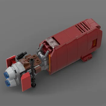 BuildMoc Tekniske Bil MOC Star Plan Rey ' s Speeder Filmen Ørkenen Hastighed Superbil Model Transporter byggesten Tekniker Legetøj