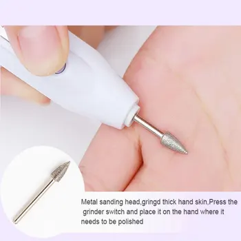 Bærbare Elektriske Negle Bore Maskine Kit Manicure Bor Nail Art Pen File Negle Værktøjer Slibning Polering Polering Pedicure Sæt