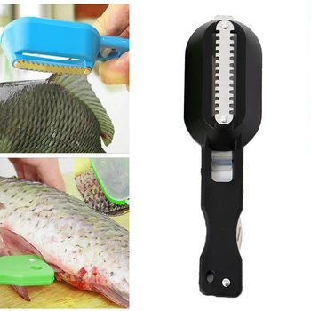 Bærbare Fisk Hud Afkalkningsmidlet Skraber Skrællekniv Scaler Renere Hjem Køkken Værktøj