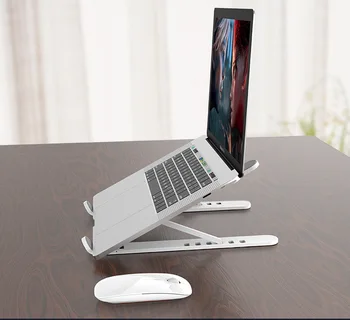 Bærbare Laptop Stand Sammenklappelig Base Notebook Stand Til Macbook Pro Lapdesk-PC Holder til Bærbare computere, Cooling Pad Riser