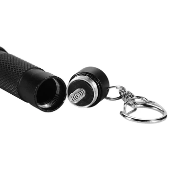 Bærbare Mini-Lys 300LM LED Lommelygte Teleskopisk Zoom 3 Modes Zoomable Justerbar Fokus Lanterne med Nøglering