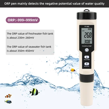 Bærbare Opløst Brint H2 Meter Hydrogen Ion Koncentration vandkvalitet Test Pen Digital PH ORP Tester For Drikkevand