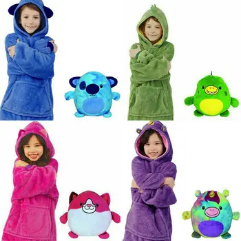 Børn, Kæledyr Hoodie Tæppe Hættetrøje til Børn Sweatshirt Pet Formet Bærbare Hoodie Til Julegave Dropshipping