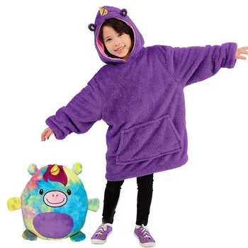 Børn, Kæledyr Hoodie Tæppe Hættetrøje til Børn Sweatshirt Pet Formet Bærbare Hoodie Til Julegave Dropshipping