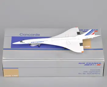 Børn Legetøj Fly Concorde 1: 400 Air France 1976-2003 Trykstøbt Metal Hvid Køretøjer, Mini-Fly til Børn Gave