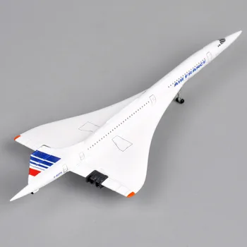 Børn Legetøj Fly Concorde 1: 400 Air France 1976-2003 Trykstøbt Metal Hvid Køretøjer, Mini-Fly til Børn Gave