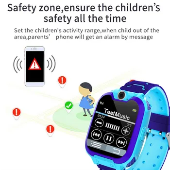 Børn Smartwatch Drenge Piger med 7 Intelligent Spil Musik Afspiller HD Selfie Kamera, Lommeregner Alarm-Timer til Eleverne A80