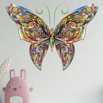 Børn Wall Sticker Dyr Mønster Diy Puslespil Butterfly Væggen Indsæt Børn Værelses Stue, Soveværelse, Studie Dekorative Klistermærker