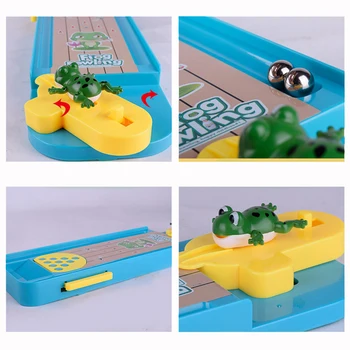 Børns Puslespil Desktop Interaktive Frog Bowling Pinball Launcher Tabel Spil, Forældre-Barn-Interaktivt Legetøj Gave
