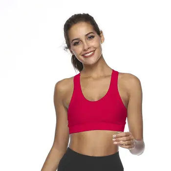 CAIDA Kvinder Sports Bh Med Telefon Lomme-Komprimering Push Up Underwear Top Åndbar Kvindelige Polstret Yoga Sports-Bh Vest