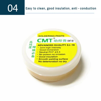 CMT-50g Colophonium Flux loddepasta Svejsning Lodning Tin Creme Fedt Indsætte Flux for PCB BGA PGA SMD-Reparation loddepasta