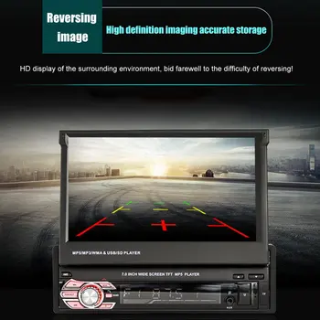 Car radio touch screen 7inch HD radio 1 din andriod mms-MP5/MP3-afspiller støtte TF kort AUX audio video tilbehør