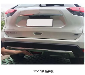 Car-styling Til nissan X-Trail T32 2017-2020 metal front + bag kofanger bunden vagt protector med nøglehul tilbehør