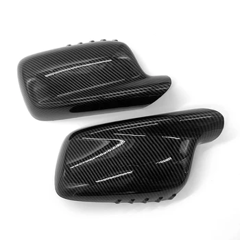 Carbon Fiber Bil Side bakspejl Cap Cover Rear View Mirror, der Dækker Direkte Erstatte for BMW E46 E65 E66 E67