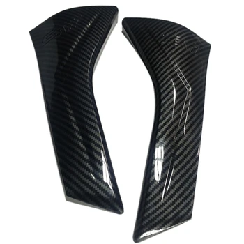Carbon Fibre Style bagruden Side Spoiler Fløj Strip Beskyttelse Trim for Subaru XV 2018-2020