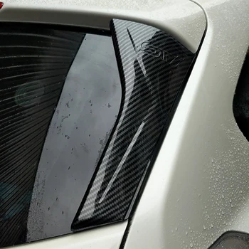 Carbon Fibre Style bagruden Side Spoiler Fløj Strip Beskyttelse Trim for Subaru XV 2018-2020