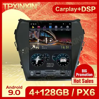 Carplay 2 Din Android 9 Tesla Stereo For Hyundai Santa Fe ix45 2013 2016 2017 2018 GPS BT Video Audio Afspiller Head Unit