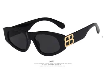 Cat Eye Solbriller Kvinder Mode 2021 Brand Designer Color Gradient Linse solbriller Cool B-Part Stranden Briller UV400