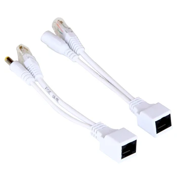 Cdycam (5 par) i alt 10 POE splitter POE switch POE kabel-adapter med afskærmning 5V og 12V 24V power 48V kabel-5.5 * 2.1 mm POE105