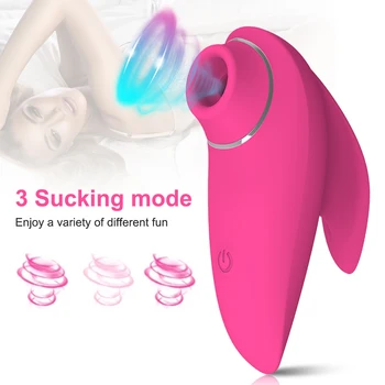Clit Sucker Vibrator til Kvinder Vibrerende Brystvorte Suger Blowjobs Klitoris Stimulator Etotic Masturbator sexlegetøj til Voksne 18