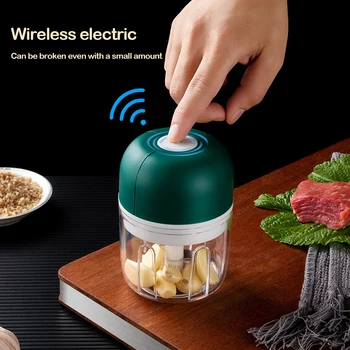 Cocina Trituradora De Ajo Eléctrica Mini Trituradora De Ajo Cubierta Uigennemtrængelig Loading USB-Trituradora De Vegetales De Pimienta